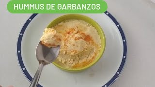 HUMMUS DE GARBANZOS SIN TAHINI  Recetas Vegetarian [upl. by Nogaem]