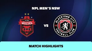 NPL Mens NSW Round 20 Highlights – Wollongong Wolves v Blacktown City [upl. by Ahsenrac106]