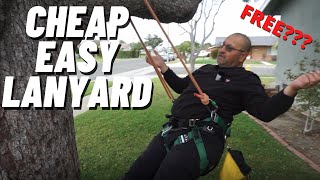 How to Make an Easy Tree Climbing Lanyard at Home [upl. by Jary]