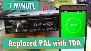 Car stereo Pioneer DEH1500UBG AMP ERROR [upl. by Assenev]