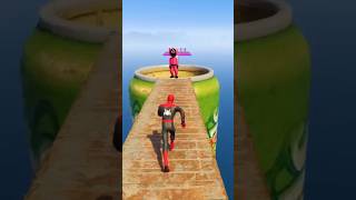 GTA V SpiderMan and squidguard in sky fight like and subscribegta5 spiderman [upl. by Ahen]