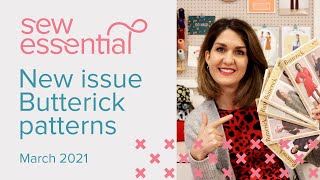 New Butterick Sewing Patterns  March 2021 [upl. by Imugem]