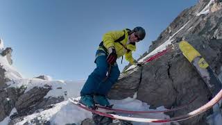 La Plagne freeride engagé Gros Glacier mars 19 [upl. by Ardiekal]