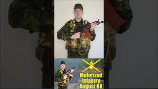 Uniforms of Motorized Infantry August 2008  conflict in South Ossetia camouflageredivanairsoft [upl. by Adnowat596]