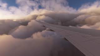 FS2020  STUNNING Cloud Formations into HKG Timelapse CS 777300ER [upl. by Dorweiler]