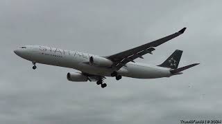 Air Canada Star Alliance 2013 Airbus A330343 CGOFV Landing on Runway 05 [upl. by Andre]