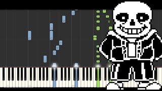 Undertale  Megalovania Piano Tutorial Synthesia [upl. by Kirt]