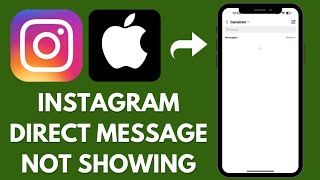 How to fix Instagram direct messages quotnot showingquot in iPhone [upl. by Anayt410]