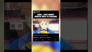 Anime epic moment haikyuuanime animeedit anime karasuno haikyuuxyn hinata volleyball anime [upl. by Akino24]