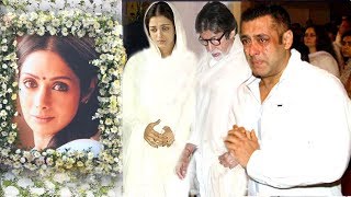 EMOTIONAL Bollywood Celebs Break Down Seeing Sridevi After PASSING AWAY SalmanAishwaryaDeepika [upl. by Hoppe]