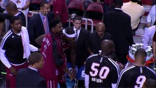 LeBron James Yells At Mario Chalmers 20131218 [upl. by Wardlaw]