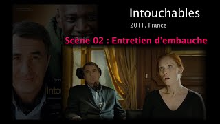 Intouchables Scène 02 Entretien dembauche Interview French English subtitles [upl. by Aicittel383]