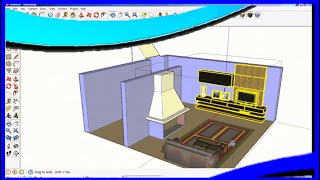 Modelo en sketchup para dibujar en perspectiva cónica [upl. by Nnalyrehc]