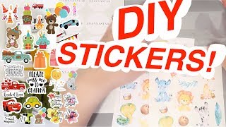 DIY stickers using Paint and Cricut Design EASY [upl. by Raclima961]