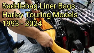 BENLARI Saddlebag Liner Bag for Harley Touring Models Review [upl. by Boesch]