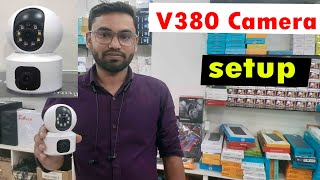 Setup Smart V380 Dual Camera home security WiFi IP camera 360 [upl. by Ytsur]