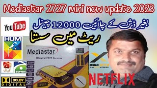 mediastar l mediastar ms mini 2727 receiver review 2023 l forever server new update today 2023 [upl. by Akimahc84]