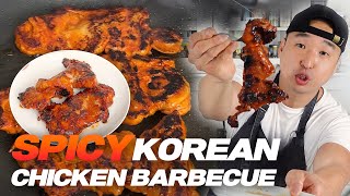 Easy Spicy Korean Grilled Chicken BBQ [upl. by Margarida]