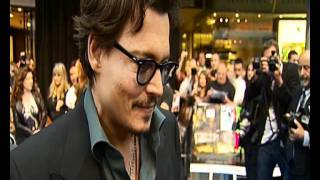 Johnny Depp interview at On Stranger Tides premiere [upl. by Aicinat]