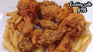 KFC style crispy fry chicken ki recipe Cooking with KFB [upl. by Notyep]