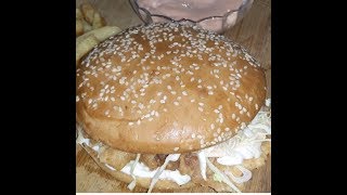 Zinger burgerCrispy chicken zinger burger recipe [upl. by Rauscher]