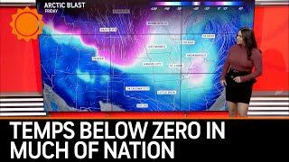 Arctic Outbreak to Send Temperatures Below Zero Across Much of Nation [upl. by Raphaela]