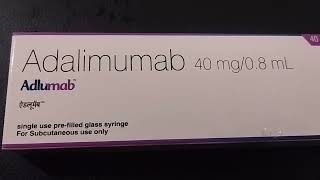 Adalimumab injection 40 mg  08 ml dose use and side effects viralvideo ☑️👨‍⚕ [upl. by Kara-Lynn]