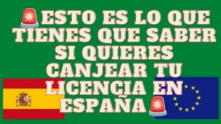 ⚠️ ¿CÓMO HOMOLOGAR CANJEAR MI LICENCIA DE CONDUCIR EN ESPAÑA Tienes que saber esto 🚨 [upl. by Rehm540]