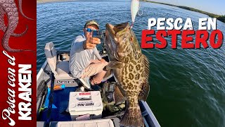 PESCA EN EL ESTERO CON BAIT CASTING  Kraken Lures  Pesca Poker [upl. by Nirot358]