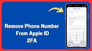 How To Remove Phone Number From Two Factor Authentication Apple ID [upl. by Lemyt]