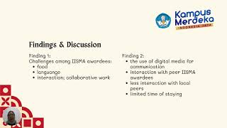 EXPLORING CROSSCULTURAL COMMUNICATION AND ADAPTATION EXPERIENCES IN SUSTAINING THE IISMA PROGRAM [upl. by Tegirb353]