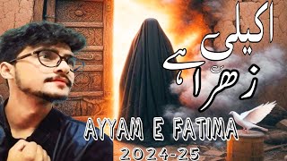 Akeli Hai Zehra  Ayyam E Fatima Noha 2024  kahan jaeye akhir bayaban  Shahzad Ahmad Baltistani [upl. by Aek973]