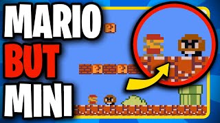 Super Mario Bros but mini  NEW levels bosses powerup and MORE [upl. by Kerri]