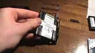 Zune 30 gb to 60 gb replacement hard drive part 1 [upl. by Zurkow]