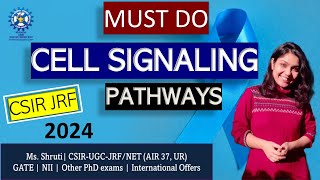 MUST DO Cell Signaling Pathways csir csirnta nta lifesciences jrf lifesciences dbt phd ugc [upl. by Ocsinarf]