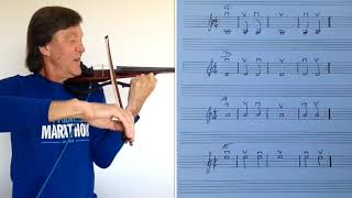 EASY VIOLIN 10 More bowing exercises [upl. by Acired35]