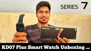 KD07 Plus Smart Watch Unboxing   Latest Series 7 Smart Watch Unboxing  Wyman Vlogs  Tamil [upl. by Assyl]