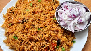 Plain Biryani Recipe Kuska Recipe Lunch Recipes [upl. by Novyart128]