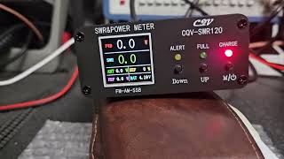 C2V CQVSWR 120 SWR amp Power Meter Test [upl. by Iruam]