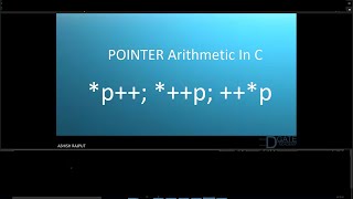 POINTER Arithmetic In C PART 2  p p p [upl. by Patrizius]