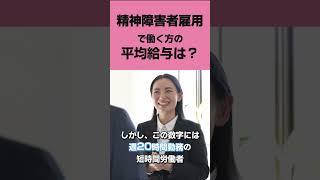 精神障害者雇用で働く場合の平均給与は？ 精神障害 精神疾患 うつ病 [upl. by Judd]