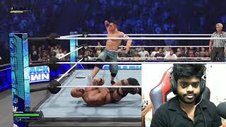 WWE 2k 24 John Cena vs Stone Cold one on one gameplay facecam reaction tamil [upl. by Gombosi435]