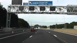 Driving On The M5 Motorway From J7 Worcester To Taunton Deane Services Taunton J25 26 England [upl. by Iahcedrom]