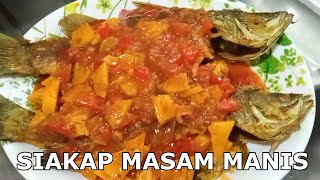 IKAN SIAKAP MASAK MASAM MANIS  Cara paling senang dan sangat sedap [upl. by Atiker]