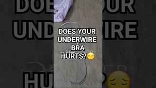 How to Fix an Underwire Bra in Seconds  does your underwire bra hurt  underwire underwirebra [upl. by Tammara877]