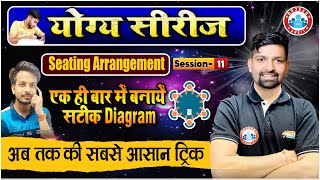 Sitting Arrangement Reasoning बड़े से बड़ा सवाल हल मात्र 2 Sec में Reasoning Tricks Sandeep Sir [upl. by Resay]