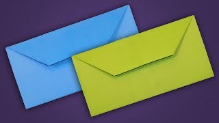 How To Make Envelope  Easy Origami Paper Envelope Tutorial Without Glue [upl. by Aiderfla121]