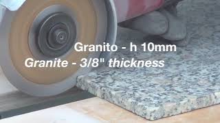 Diamond blade ideal for gres porcelain CGX115 “Freccia Oro” [upl. by Atnas]