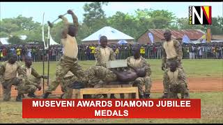 Museveni awards Diamond Jubilee Medals [upl. by Karel994]