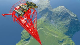 3500 FT Drop Down Roller Coaster – Planet Coaster [upl. by Antone780]